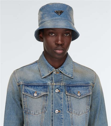 bucket prada original|prada denim bucket hat.